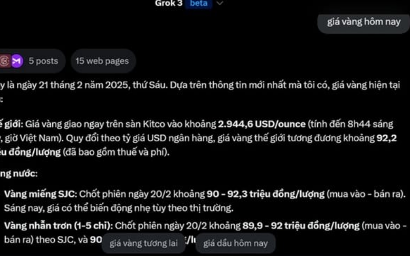 AI của x